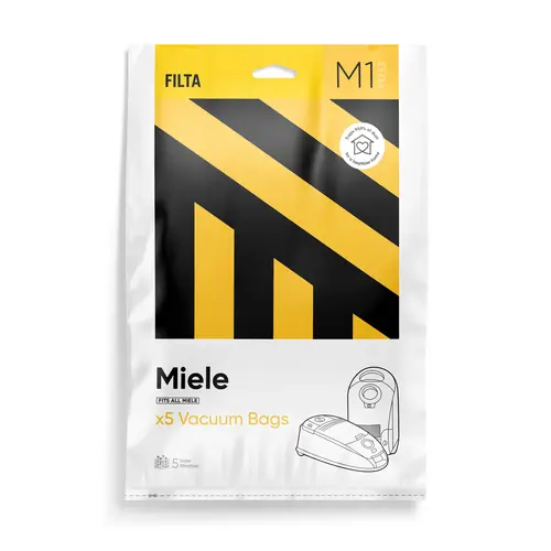 Miele Black Jewel F033 Microfibre Vacuum Cleaner Bags 5 Pack - Filta