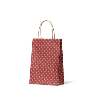 Red Spot Kraft Junior Paper Bag - Bee Dee