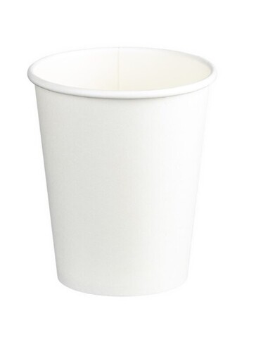 Single Wall Universal PE Paper Hot Cups - White, 8oz, 280ml - Matthews