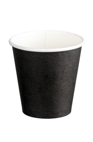 Double Wall PE Paper Hot Cups - Black, 4oz, 120ml  - Matthews