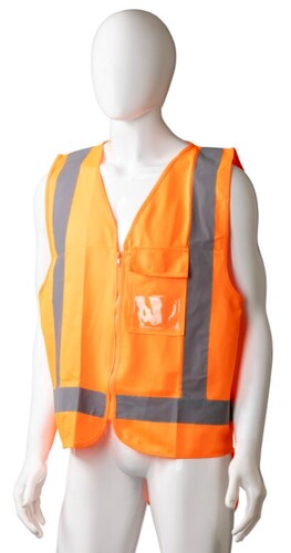 High Visibility Day/Night Safety Vest - Orange, S, 120g Polyester Fabric Box 24 - Matthews