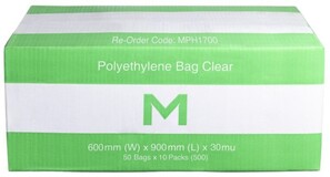 FP Polyethylene Bag - Clear, 600mm x 900mm x 30mu  - Matthews