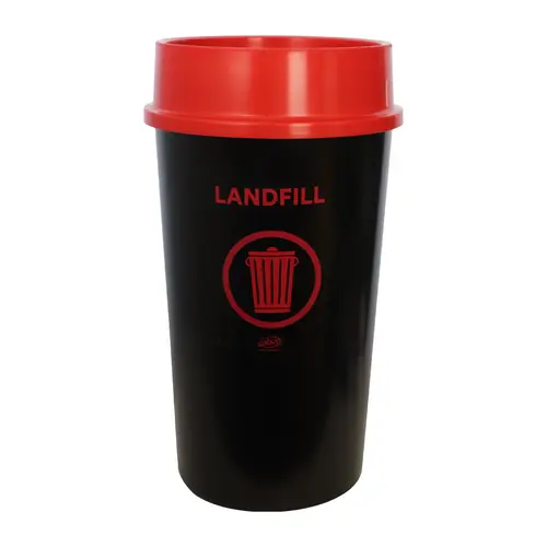 Sabco Recycling Station 60Lt Bin + Red lid ( Landfill )